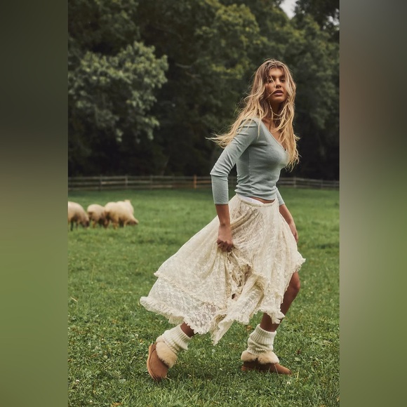 French Courtship Half Slip | Free People Intimately | Brandied Apricot - Picture 6 of 8